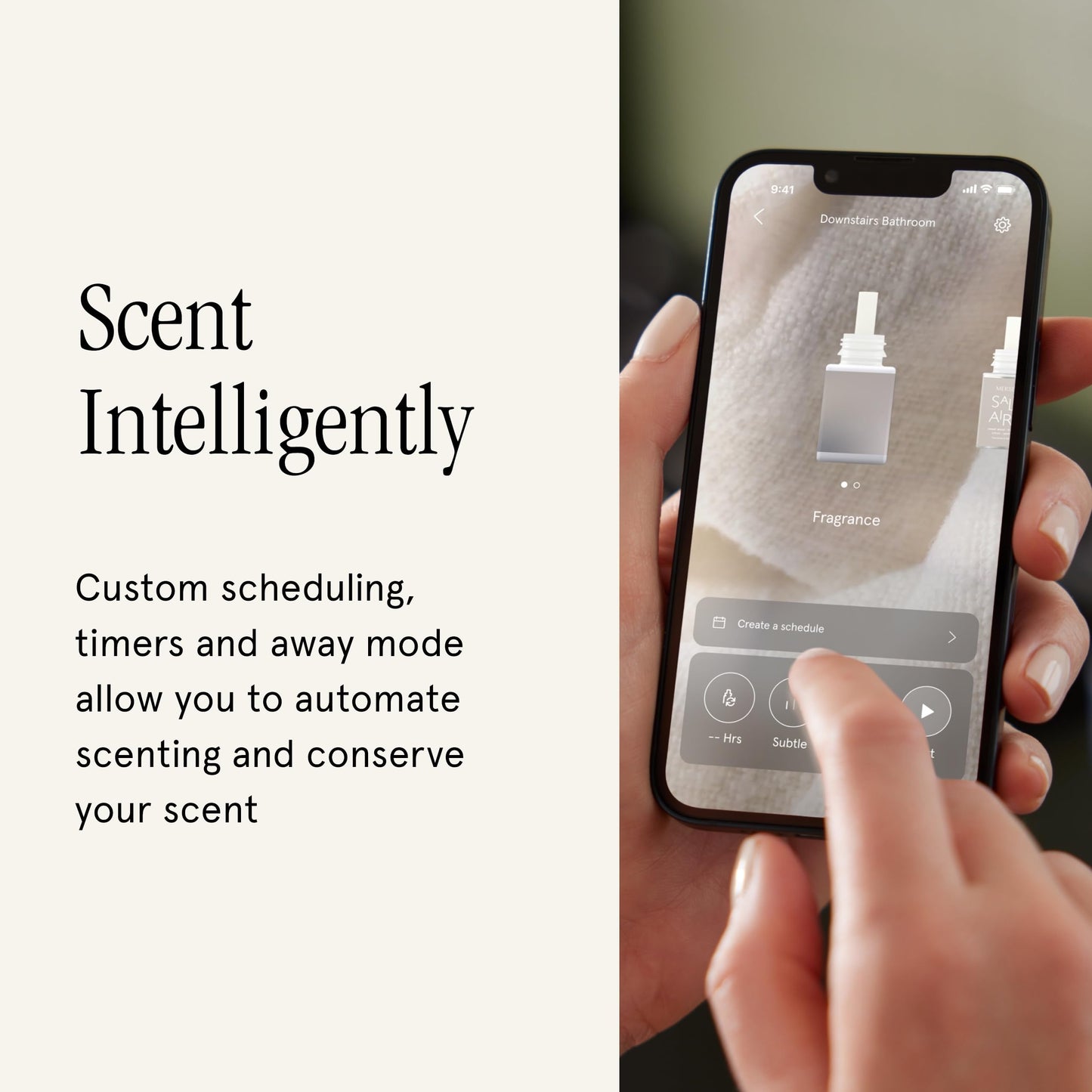 Pura Plus Smart Home Fragrance Diffuser for Large Spaces - Adjust Scent Intensity, Set Schedules, Timers & More in Pura App - Fragrances Sold Separately - White
