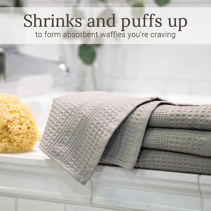 GILDEN TREE Waffle Hand Towels for Bathroom Quick Dry Towel Super Absorbent