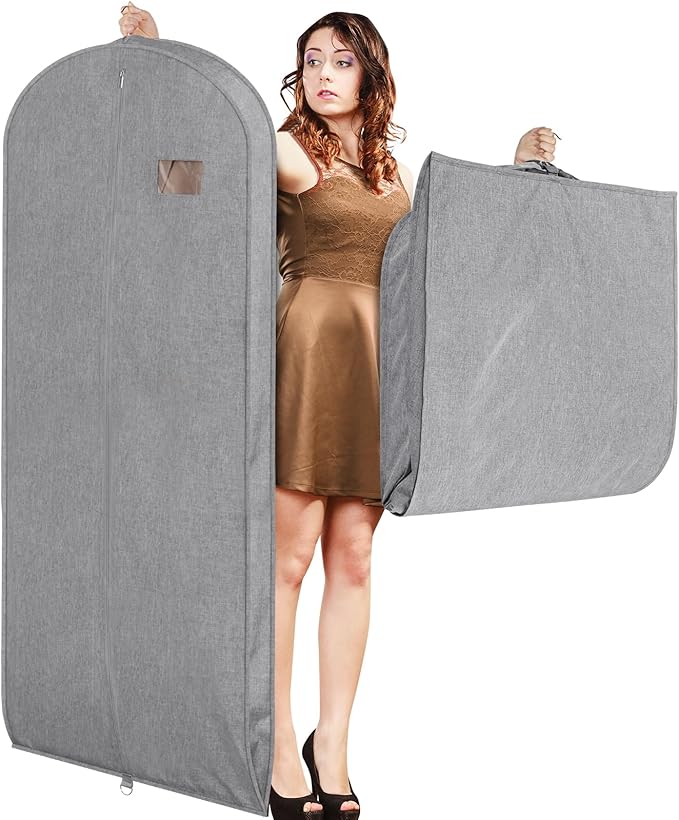Univivi Garment Bags for Hanging Clothes, 60 Inch Suit Cover Bags for Closet