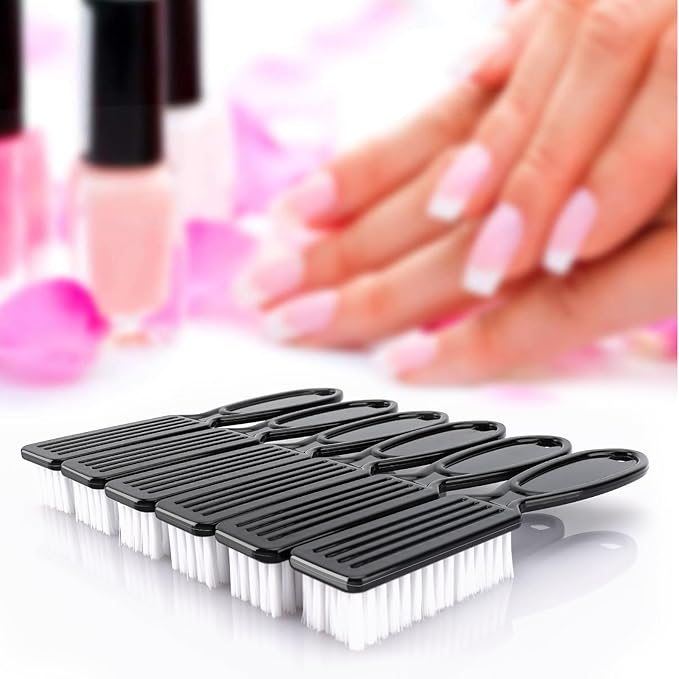 NICEMOVIC 10 Pcs Nail Brush for Cleaning Fingernails, Handle Grip Nail Scrubber