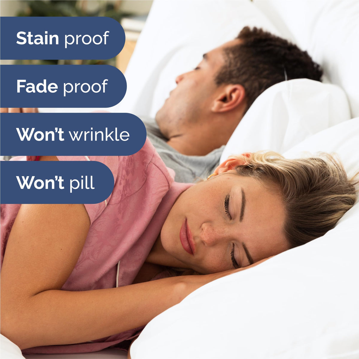 Split King 7 Piece Sheet Set - Comfy Breathable & Cooling - Ultra-Soft Hotel Luxury Bedding Set w/ 8-16 Inch Deep Pockets - 1 Flat & 2 Fitted Sheet & 4 Pillowcases - Wrinkle Free & Easy Care - White
