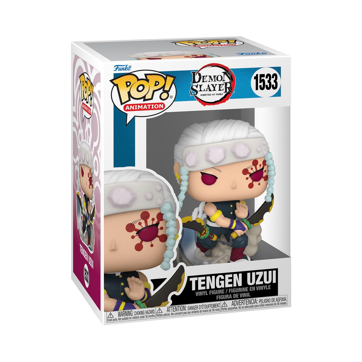 Funko POP! Animation: Demon Slayer - Tengen Uzui - 1/6 Odds for Rare Chase Variant - Metallic - Collectable Vinyl Figure - Gift Idea - Official Merchandise - Toys for Kids & Adults - Anime Fans