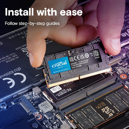 Crucial DDR5 RAM 16GB 5600MHz SODIMM, Laptop Computer Memory, Mini PC (or 5200MHz, 4800MHz) CL46 - CT16G56C46S5