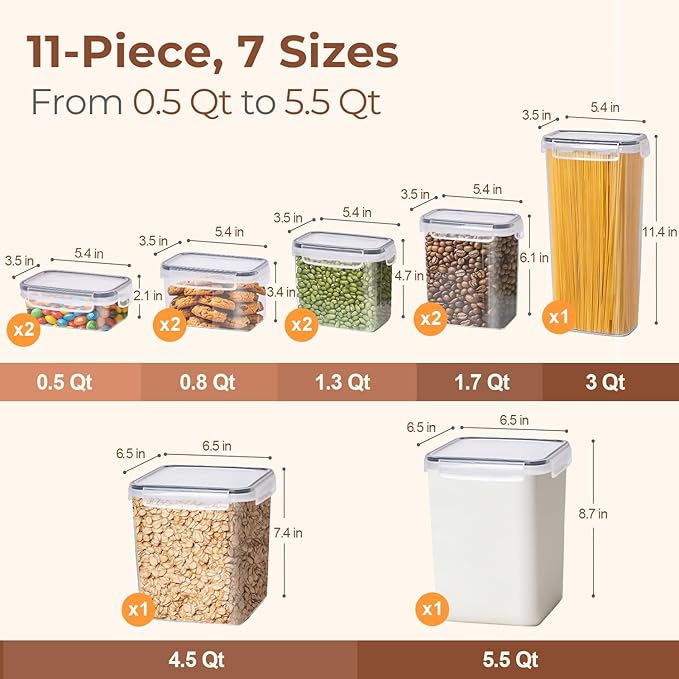 ComSaf Airtight Food Storage Containers