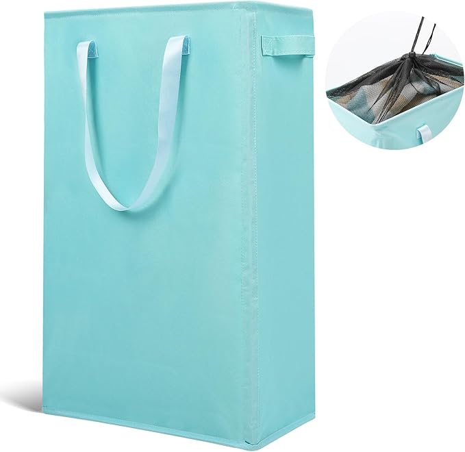 Odonata Slim Laundry Hamper Handles Collapsible Laundry Basket Thin Dirty