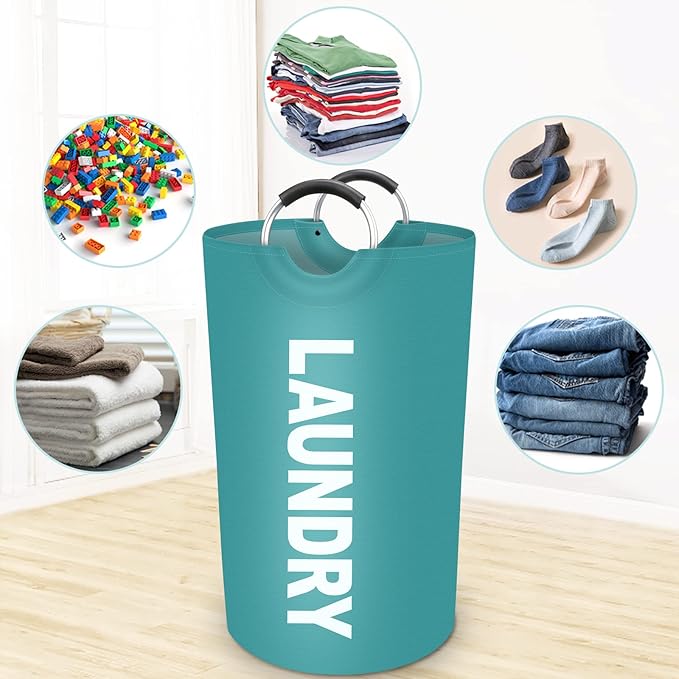 StorageRight 90L Large Laundry Basket, Laundry Hamper, Dirty Clothes Hamper