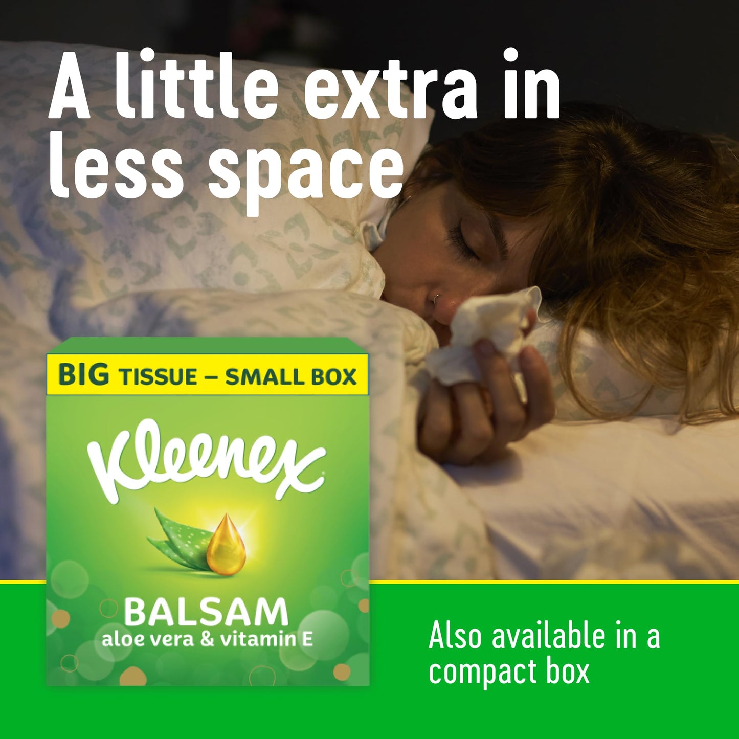 Kleenex® Balsam Pocket Tissues - 80 Pocket Packs of Travel Tissues - Balmcare to Protect and Soothe Your Nose for Cold & Flu