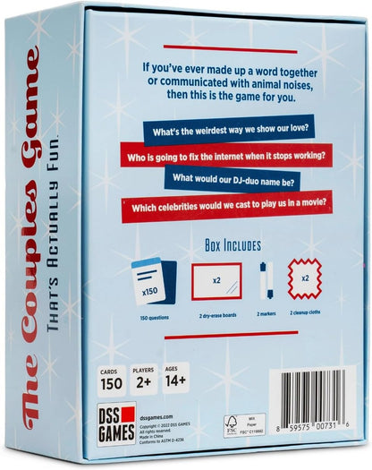 DSS Games The Couples Game That's Actually Fun [Date Night Idea, Relationship Card Game, Newlywed Game, 2 Players for Adults | Valentine's Day Couples Gifts, Gift for Her, Gift for Him]