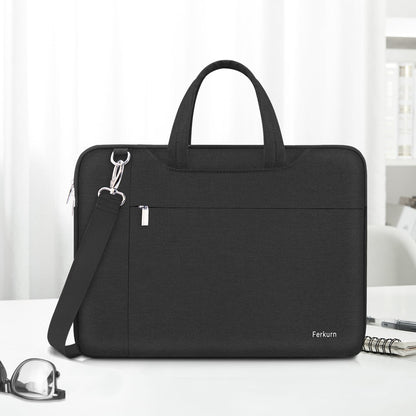 Ferkurn Laptop Bag Case Sleeve 15 15.6 16 inch for Women Men Compatible with 15"/16" MacBook Pro/Air M4/M3/M2/M1, Surface Laptop 6/5 Book, XPS 15, HP Pavilion, Lenovo, Acer, ASUS, Samsung, Black