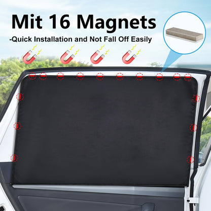 2 Pack Magnetic Car Window Shades for Baby Privacy Curtains with UV Rays Protection Car Sunshades for Blockout, Opaque, Camping, for Children/Kids/Pets/Adults