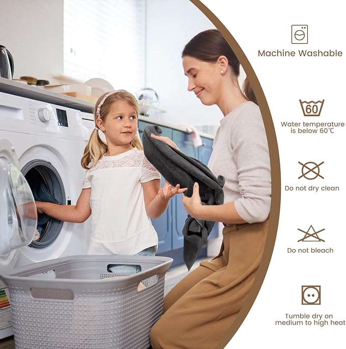 SEMAXE 4-Pack Luxury Bath Towels