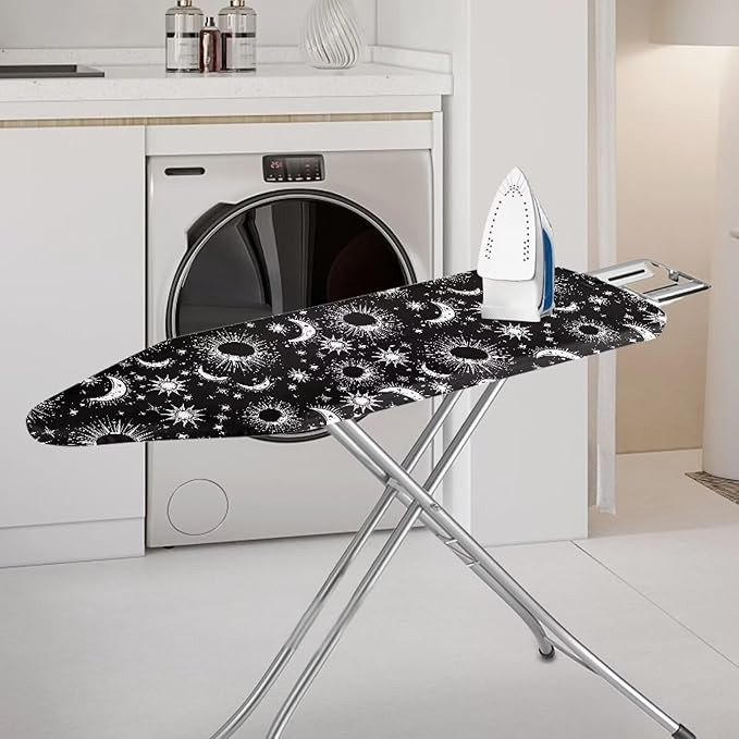 Stretchy Home Ironing Board Cover, Moon Sun Star Print Ironing Board Cover