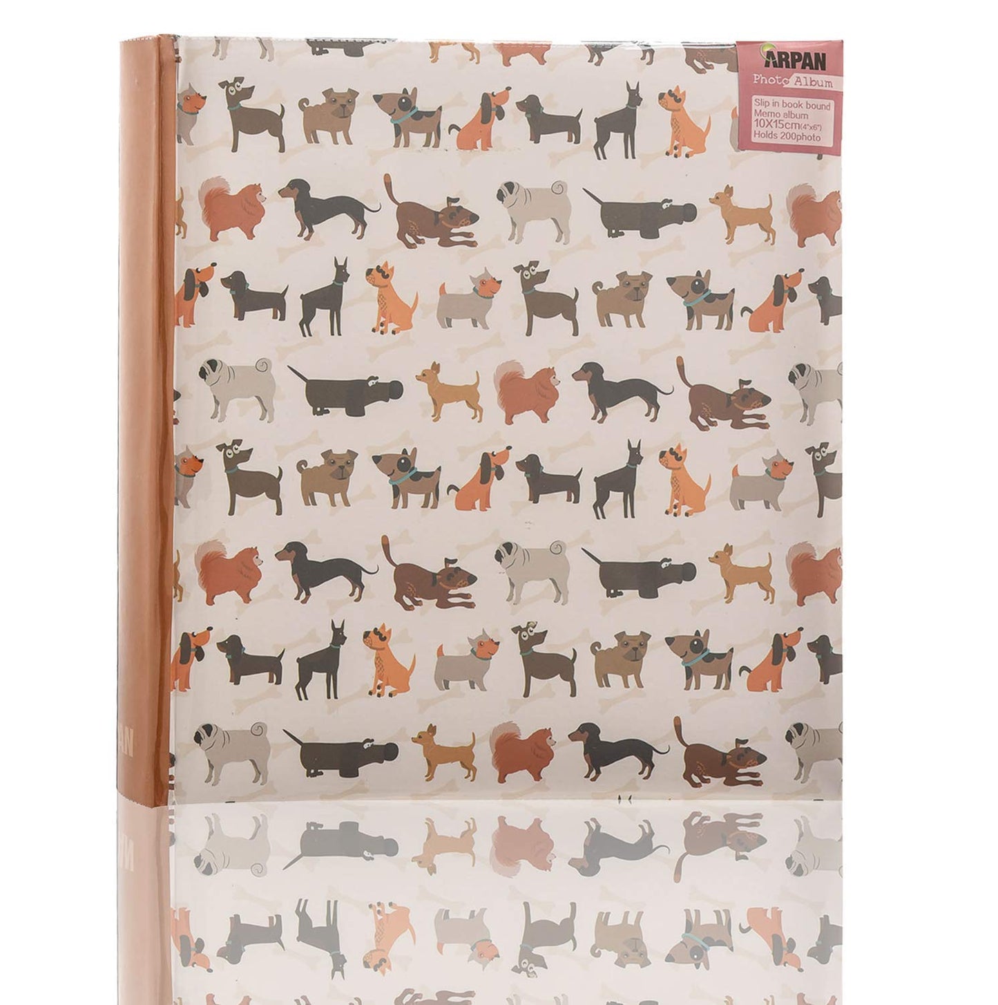 Arpan Cute Dog Photo Album Slip In Case Memo Album 6x4" for 200 Photos Scotty Dogs