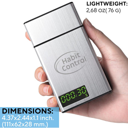 Habit Control Timed Lock Box Small - Portable Lockbox with Timer Lock, Time Release Locking Container Mini for Kitchen Cabinet's Key, Single Compartment Medication Storage, 4.37 x 2.44 x 1.1 in
