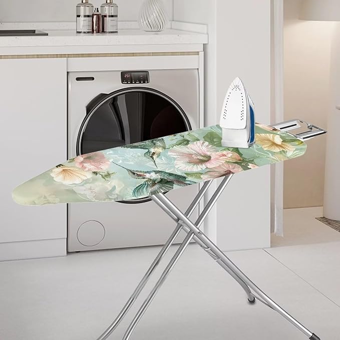 Floral Hummingbird Ironing Board Cover and Pad Heat Resistance & Resist