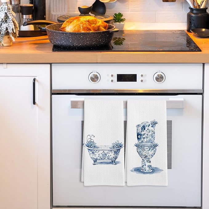 Chinoiserie Wildflower Hand Towels