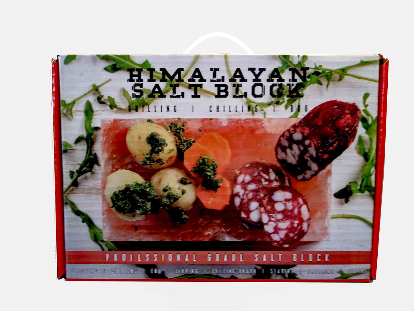 RawHarvest Himalayan Pink Salt Block for Grilling, Cooking, and Seasoning 12x8x2 BUYERS BE AWARE SLIGHT CRACK ARE NORMAL IN THIS ARTISAN PRODUCT IS NOT A FACTORY PERFECT ITEM