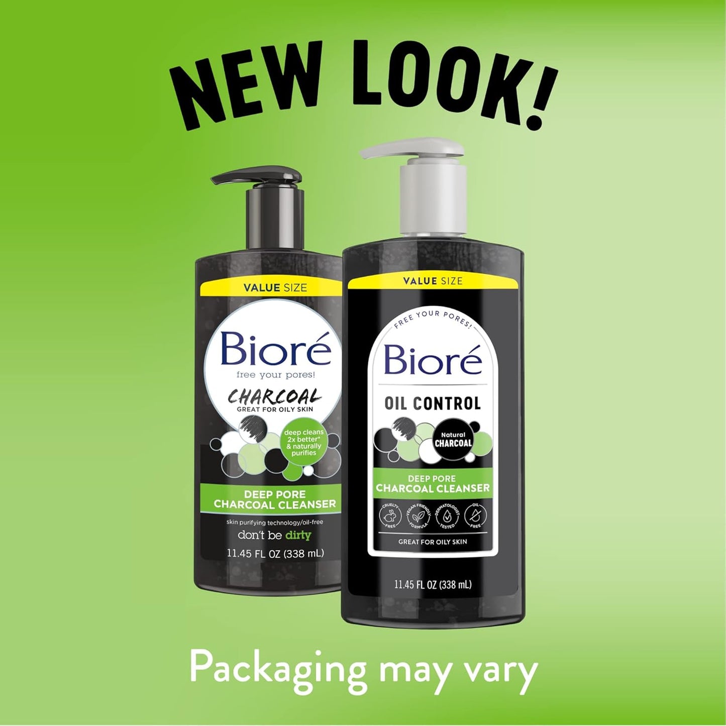 Biore Deep Pore Charcoal Face Wash, Daily Facial Cleanser for Dirt & Makeup Removal, for Oily Skin, 6.77 Oz