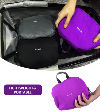 MRPLUM 30L Rucksack Foldable Ultralight Packable Backpack, Unisex Durable Handy Daypack for Travel & Outdoor Sports Durable & Waterproof (Purple)
