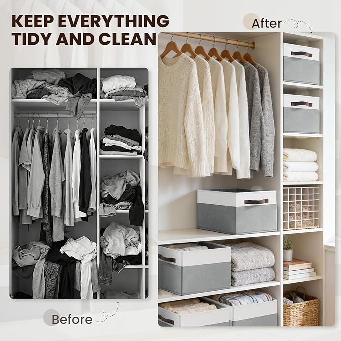 Criusia Closet Organizers and Storage Baskets