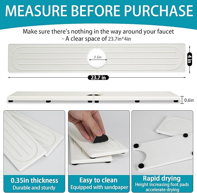Faucet Mat for Kitchen Sink