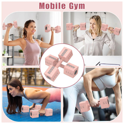 Adjustable Dumbbells Set of 2, 5-in-1 Adjustable Weight Dumbbells for Women/Men, 3lb/5lb/7lb/9lb/11lb Dumbbell Weights Set for Home Gym Workout