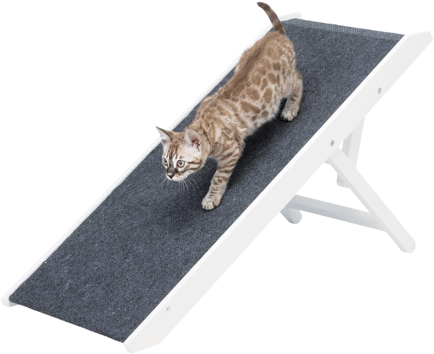 Trixie furniture ramp, height-adjustable 29/36/43 cm, wide running surface 36 × 90 cm, 39375, white