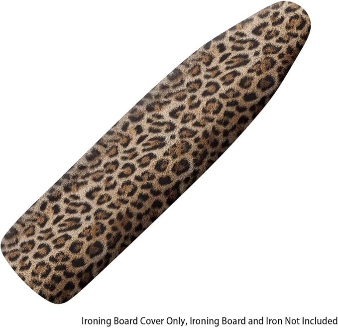 Leopard Print Ironing Board Cover Heavy Duty Thick Padding Scorch Resistant
