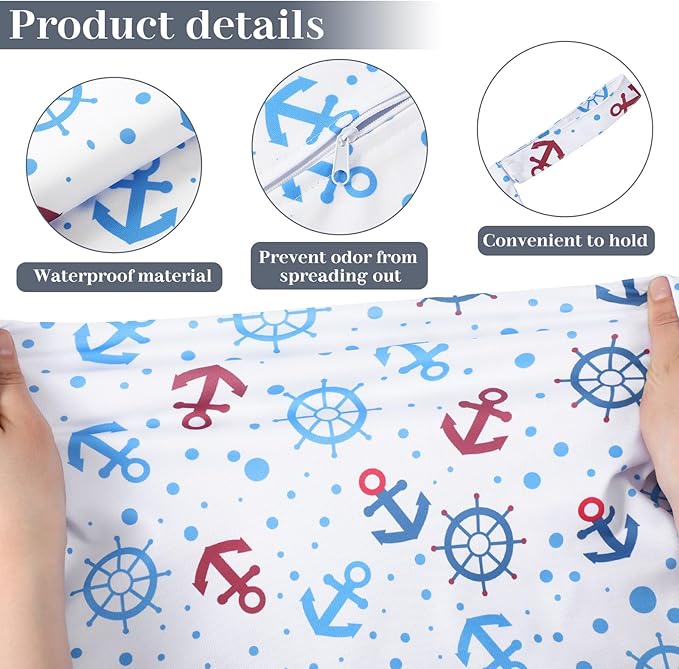 Shappy 2 Pcs Large Travel Laundry Bag Washable Waterproof Wet Dry Large Dirty