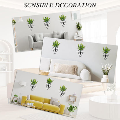 Neiteli 3 Pcs Wall Plants Artificial Decor,Boho Wall Decor,Home Office Living Room Wall Decor(Eucalyptus)