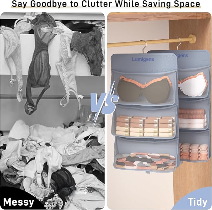 2 pack Hanging Closet Organizer