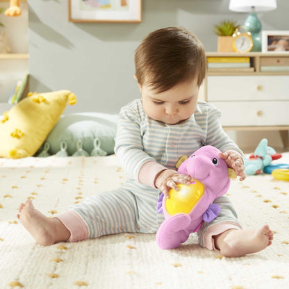 Fisher Price FISHER-PRICE Soothe & Glow Seahorse Pink Plush Toys