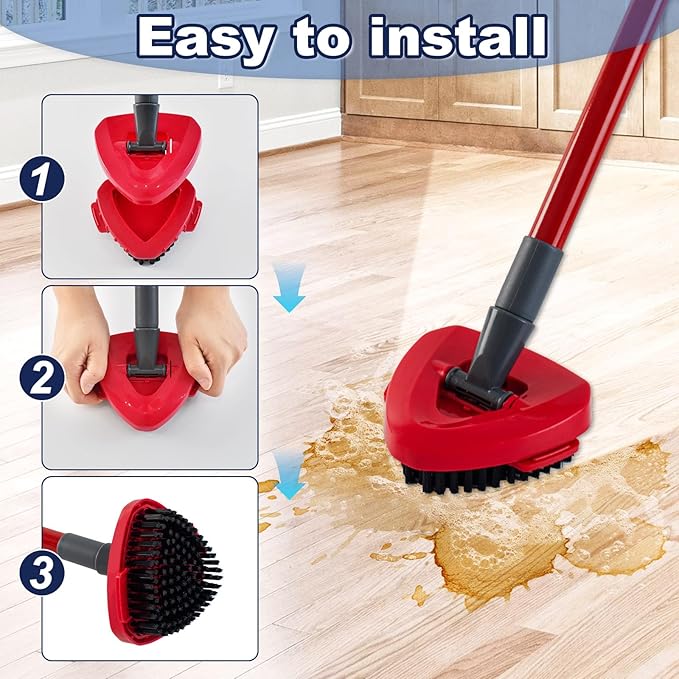 Scrubber Mop Head for Ocedar, Upgrade Scrub Brush for Ocedar, Spin Mop Scrub
