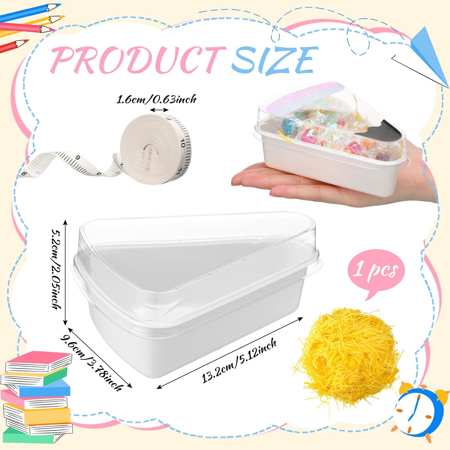 Ferrochef 36 Sets DIY Pencil Gift Box Plastic Pencil Container Teacher Appreciation Gifts for Students Back to School Treat Boxes for Teachers Thank You Gifts for Classroom School Party Favors