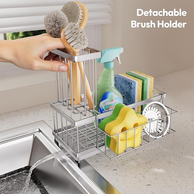 SWTYMIKI Sink Caddy Sponge Holder