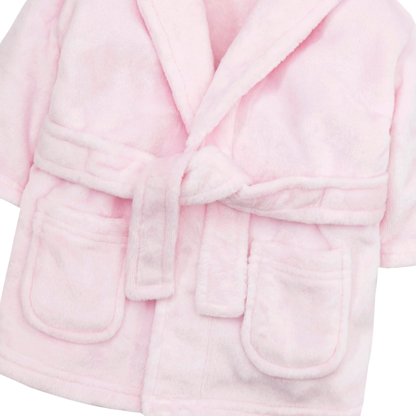 Hoolaroo Personalised Baby Dressing Gown Baby Dressing Gown Robe With Teddy Ears Bath Robe Towel Personalised Gifts Girl Boy Clothing Pink 12-18 Months