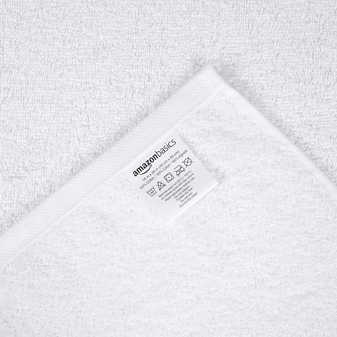 Amazon Basics Soft and Thick Cotton Hand Towels