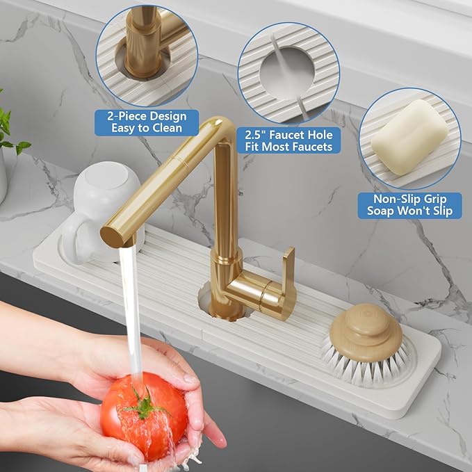 Stone Quick Dry Faucet Mat for Kitchen Sink Stone Faucet Mat for Kitchen Sink