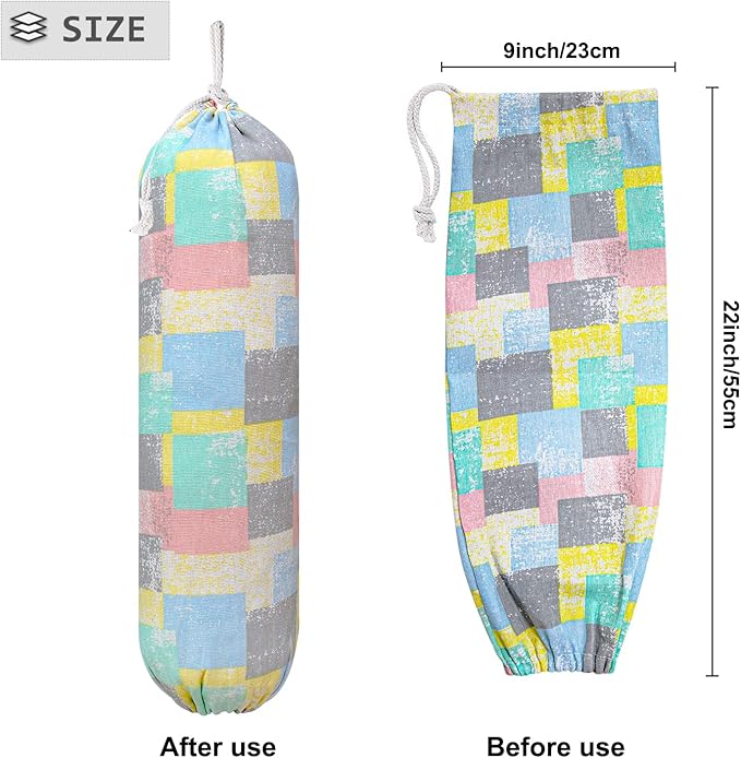 Plastic Bag Holder, Wall Mount Plastic Bag Organizer, Shopping Bags Carrier