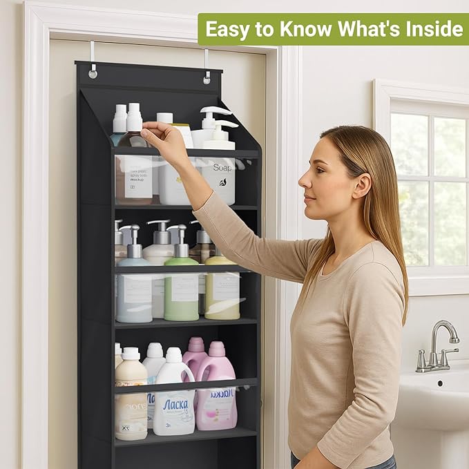 AOODA 2 Pack Over the Door Organizer, Large Capacity Closet Door Hanging