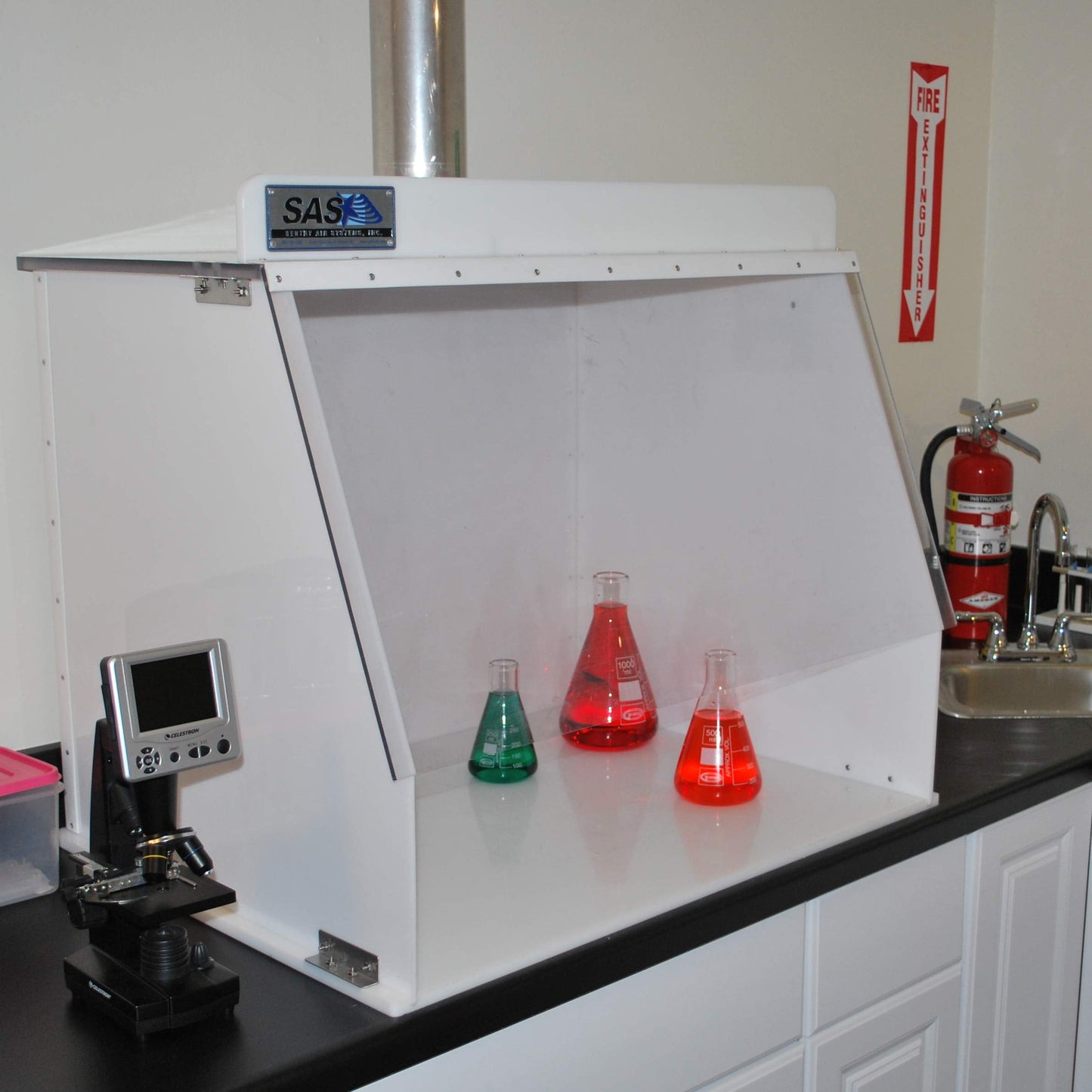 40” Wide Ducted Fume Hood, Exhaust Hood for Laboratory Fume Control, Chemical Fumes, Pharmaceutical Compounding, 3D Printing, and other Fumes/Odors