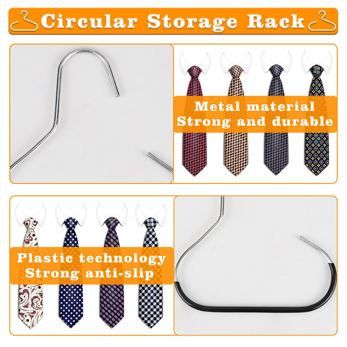 Vinommart 4 Pack Hat Organizer for Baseball Caps, Baseball Hanger Holder for Closet, Ball Cap Hat Racks Storage Organizer for Caps Beanie Belt Tie Purse