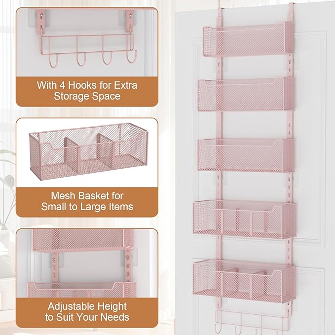 Over The Door Organizer, Metal Door Organizer Hanging