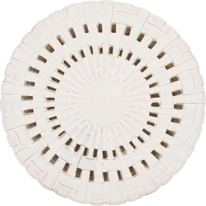SAFAVIEH Home Collection Sayre Cream Ceramic 18-inch Decorative Accent Garden Stool for Living Room, Bathroom, Patio, Side Table, Plant Stand (Fully Assembled)