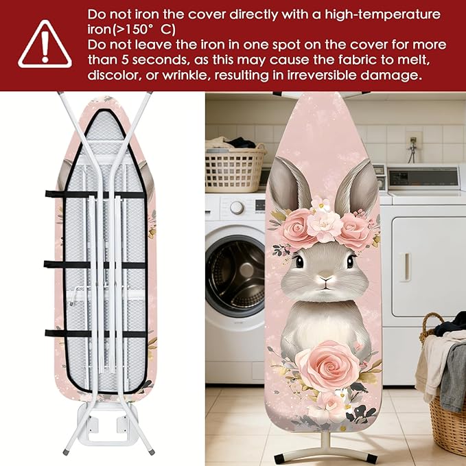 Nuxovilar Ironing Board Cover Needle Cotton 15x54 Inches | Ironing Board Cover