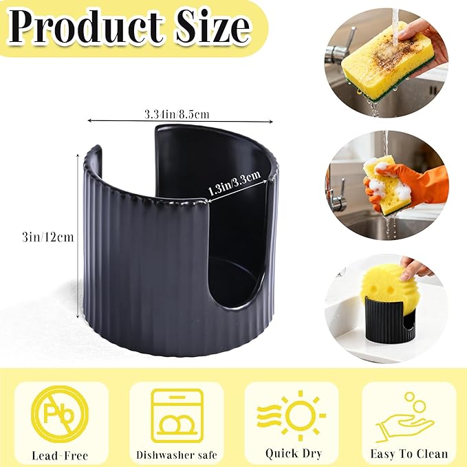 Ceramic Sponge Holder for Kitchen Sink