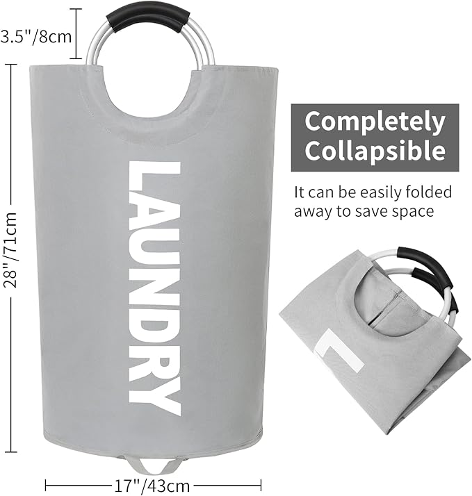 ZEROJETLAG 115L X-Large Laundry Basket Collapsible Hamper