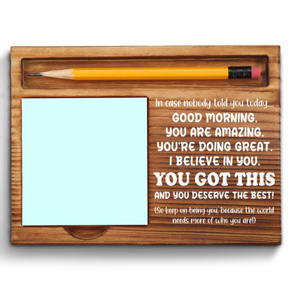 Appreciation Sticky Note Holder, Inspirational Thank You Appreciation Quote Gifts for Leader Boss Women Mentor Coach Manager Employee Coworker Self-Stick Note Pad Holders ZSS19