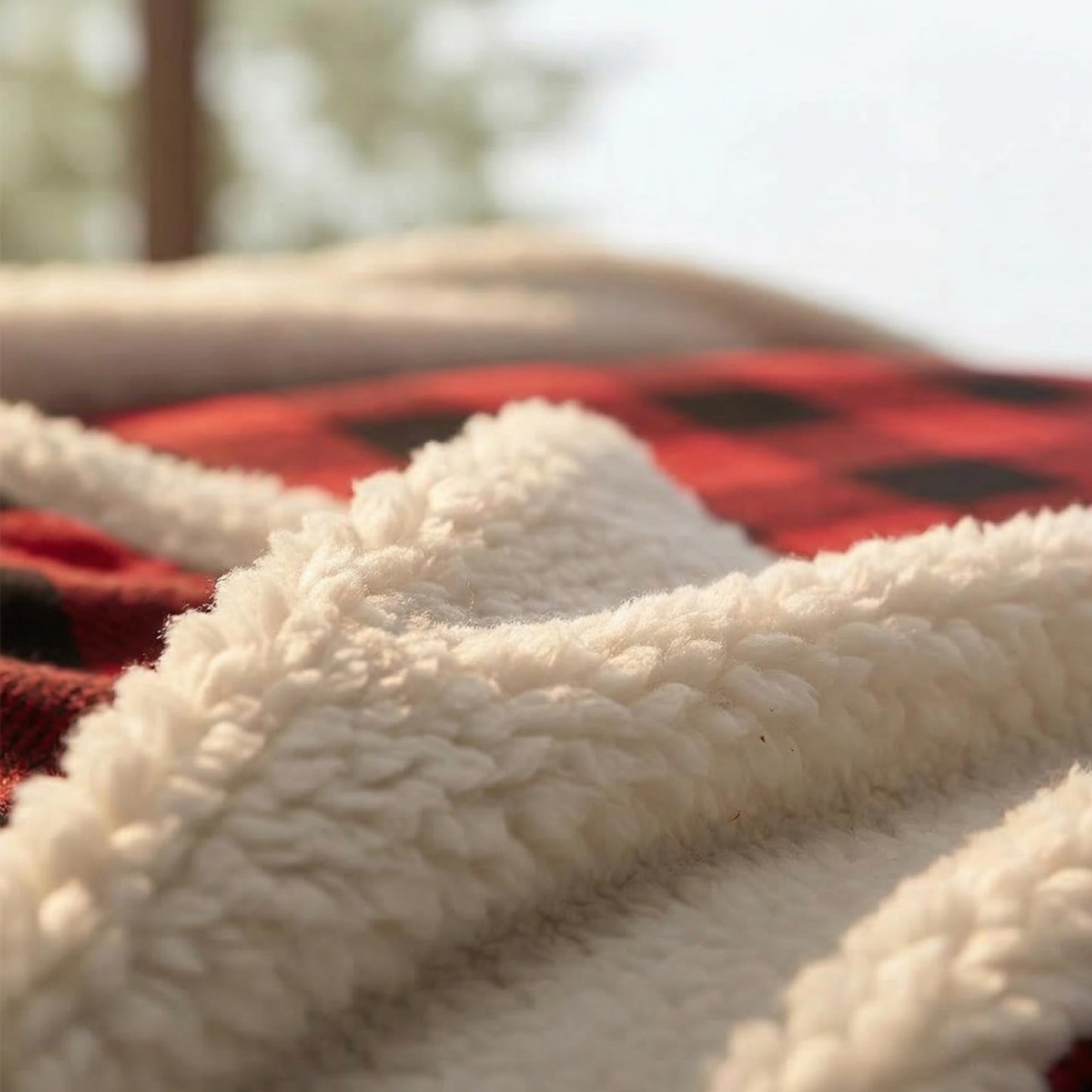 Eddie Bauer - Sherpa Throw Blanket for Couch 50x60 – Ultra Soft Reversible Fleece & Plush Sherpa Blanket, Warm Cozy Plaid Throw Blanket for Sofa, Bed, Living Room, Cabin Decor