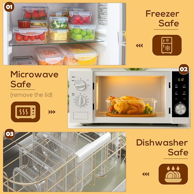 50 PCS Thicker Food Storage Containers